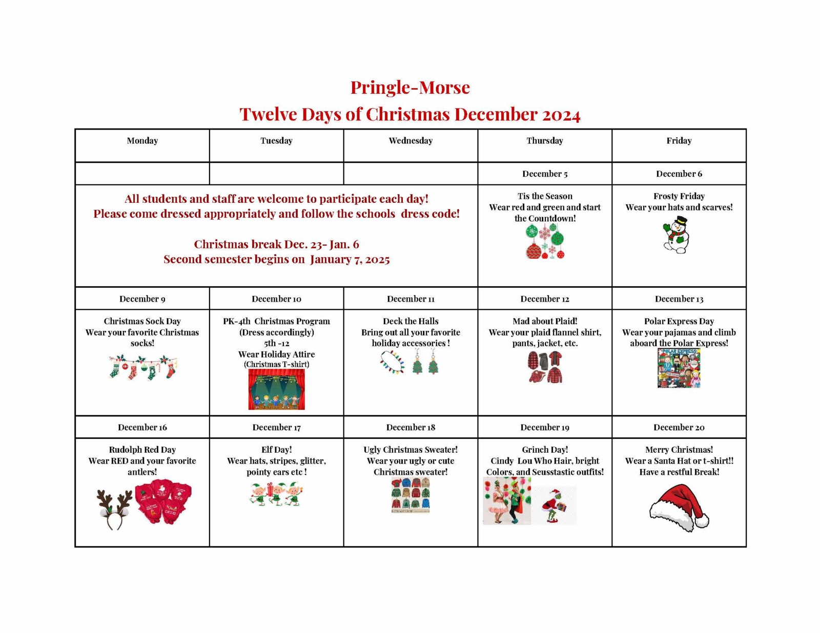 12 days of christmas english