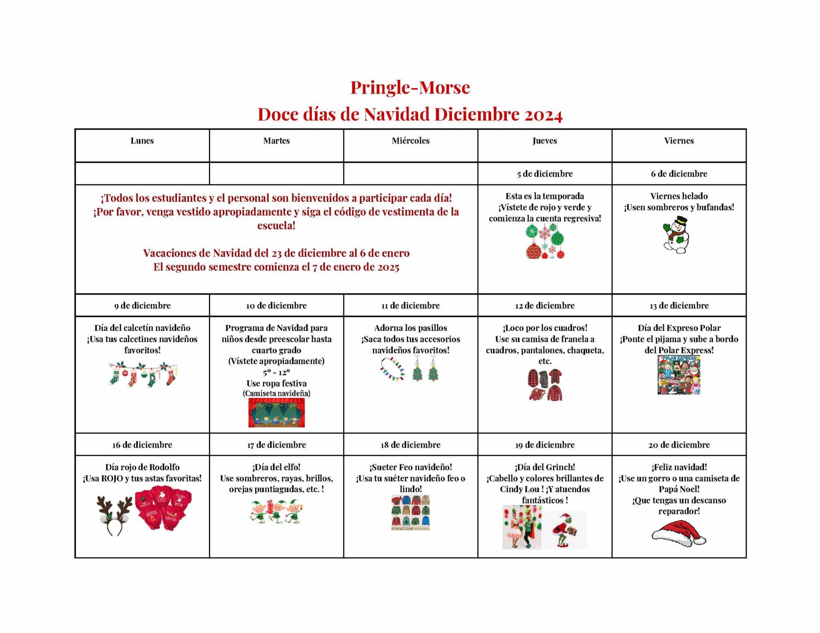 12 days of Christmas spanish